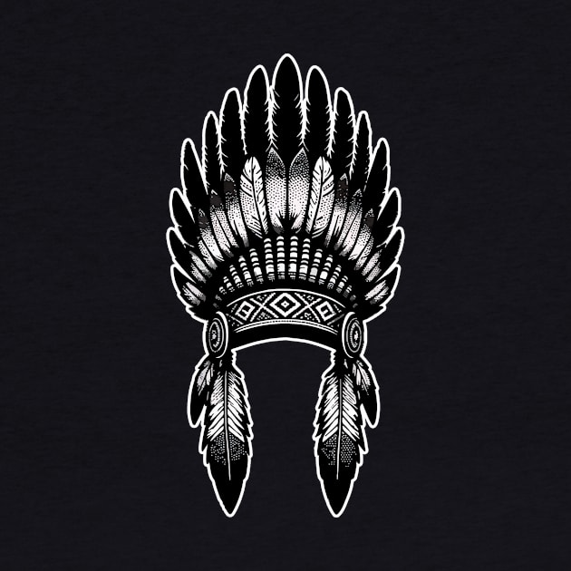 Native American Headdress by Hsieh Claretta Art